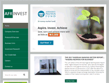 Tablet Screenshot of afrinvest.com